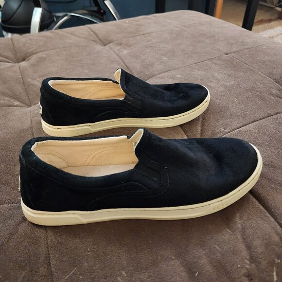 Ugg Women's Fierce Suede Slip On Loafer - Black - Women's Size 10 - Picture 2 of 7